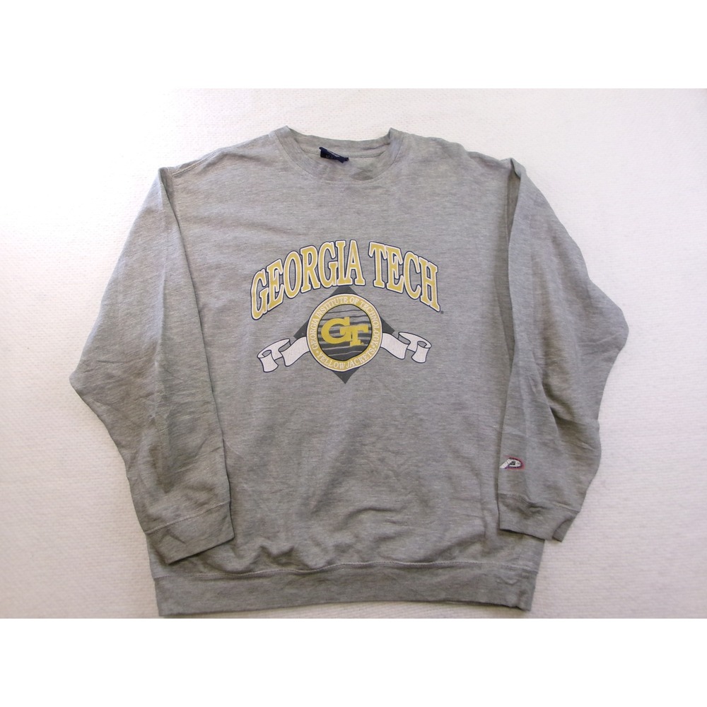 Pro Player Georgia Tech Yellow Jackets‎ Sweatshirt Mens Large Gray Crewneck GT